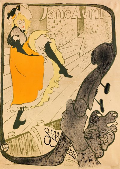 Jane Avril av Henri de Toulouse-Lautrec