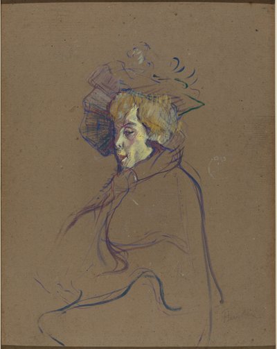 Jane Avril av Henri de Toulouse-Lautrec