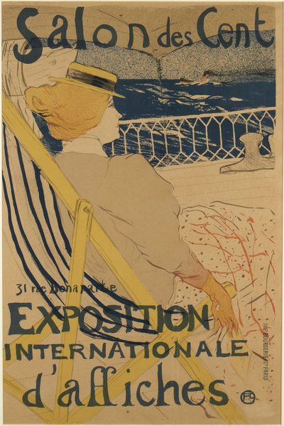 La Passagère du 54 – Promenade en Yacht (Passasjeren fra nummer 54 – På en båttur) av Henri de Toulouse-Lautrec