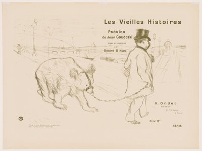 The Old Stories: Cover - Frontispice av Henri de Toulouse-Lautrec