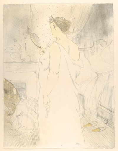 Å se i et speil, fra «Elles» av Henri de Toulouse-Lautrec