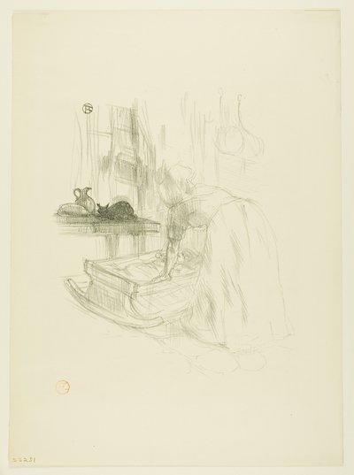 Lullaby, fra Melodier av Désiré Dihau av Henri de Toulouse-Lautrec