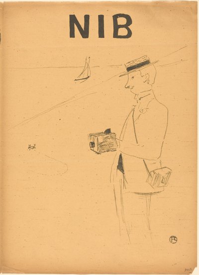 Nib eller amatørfotografen [recto til høyre] av Henri de Toulouse-Lautrec