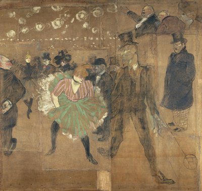 Skilt for hut de la Goulue, på Foire du Trône i Paris av Henri de Toulouse-Lautrec