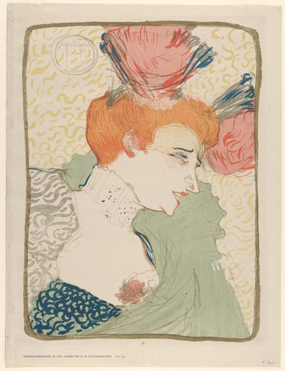 Portrettbyste av Mademoiselle Marcelle Lender av Henri de Toulouse-Lautrec