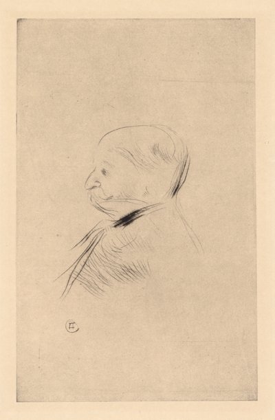 Portrett av en mann av Henri de Toulouse-Lautrec