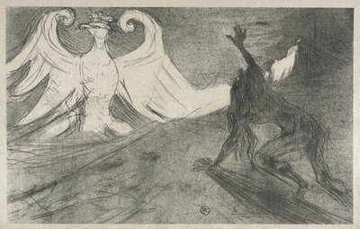 Prosjekt for Frontispice til: Au pied du Sinaï av Henri de Toulouse-Lautrec