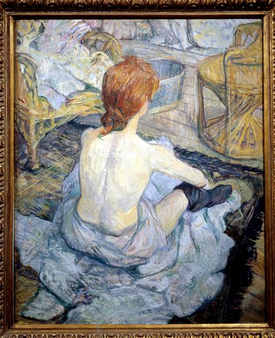 Rothaarige (Die Toilette) von Henri de Toulouse Lautrec