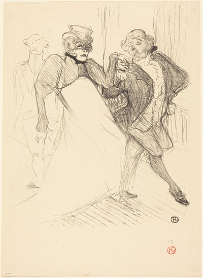 Rejane og Galipaux i «Madame Sans-Gêne» (Réjane og Galipaux i «Madame Sans-Gêne») av Henri de Toulouse-Lautrec