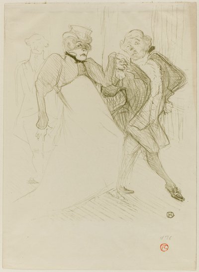 Réjane og Galipaux, i Madame Sans-Gêne av Henri de Toulouse-Lautrec