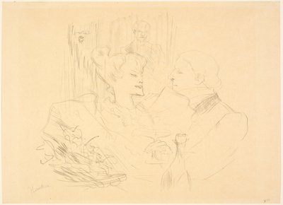 Kveldsmat i London av Henri de Toulouse-Lautrec