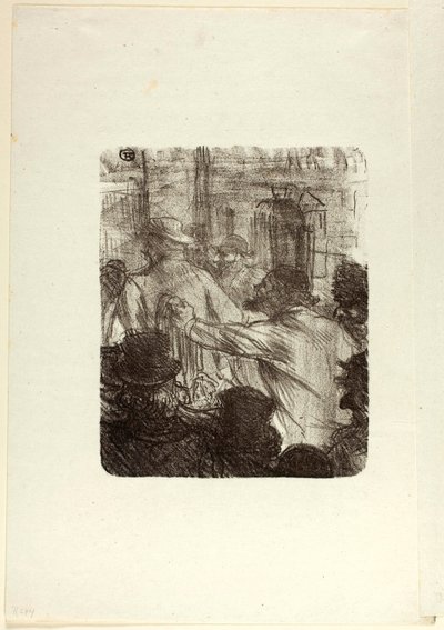 Tekstilmarkedet, Krakow, fra Au Pied du Sinaï av Henri de Toulouse-Lautrec