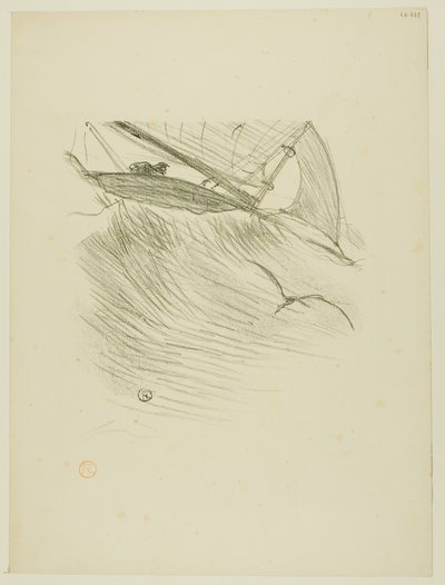 Havsvalene, fra Melodier av Désiré Dihau av Henri de Toulouse-Lautrec