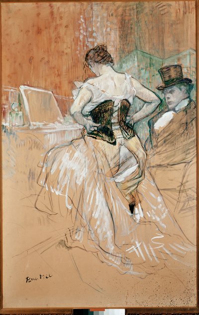 Kvinne i korsett av Henri de Toulouse Lautrec