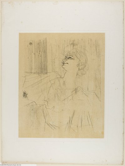 Yvette Guilbert—A Menilmontant de Bruant, fra Yvette Guilbert av Henri de Toulouse-Lautrec