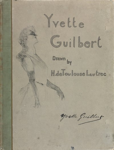 Yvette Guilbert-engelsk serie: Omslag av Henri de Toulouse-Lautrec