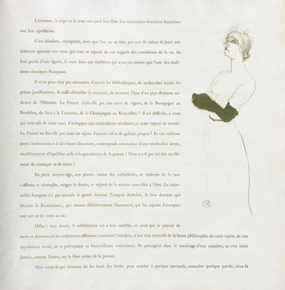 Yvette Guilbert-French Series: nr. 10 av Henri de Toulouse-Lautrec
