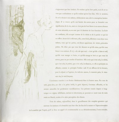 Yvette Guilbert-French Series: nr. 11 av Henri de Toulouse-Lautrec