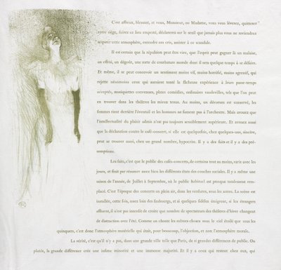 Yvette Guilbert-French Series: nr. 3 av Henri de Toulouse-Lautrec