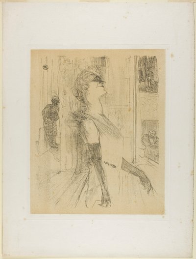 Yvette Guilbert på Scenen, fra Yvette Guilbert av Henri de Toulouse-Lautrec
