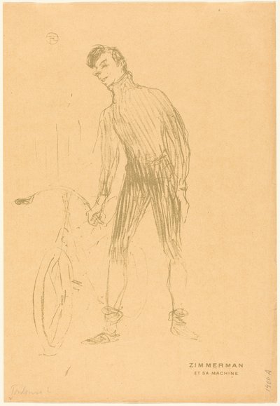 Zimmerman og maskinen hans av Henri de Toulouse-Lautrec