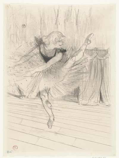 Portret av danseres Ida Heath Ida Heath engelsk danser av Henri de Toulouse Lautrec (signed by artist)
