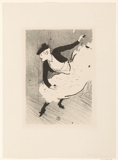 Portrett av zangeres Edmee Lescot Edmee Lescot The Cafe Concert (serietittel) av Henri de Toulouse Lautrec (signed by artist)