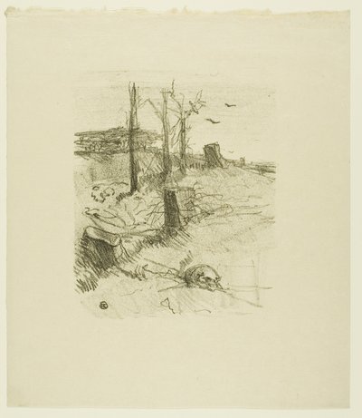 Ein Friedhof in Galizien, aus Au Pied du Sinaï von Henri de Toulouse-Lautrec