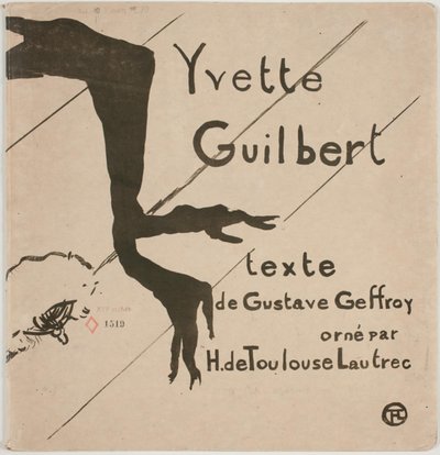 Albumforside: Yvette Guilbert av Henri de Toulouse-Lautrec