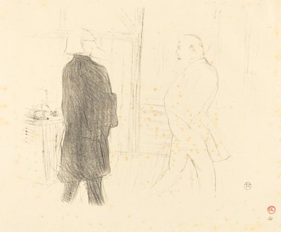 Antoine og Gémier i "A Bankruptcy" av Henri de Toulouse Lautrec
