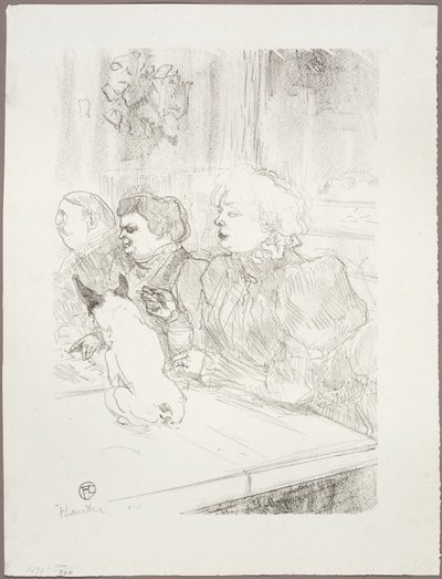 På La Souris, Madame Palmyre av Henri de Toulouse-Lautrec