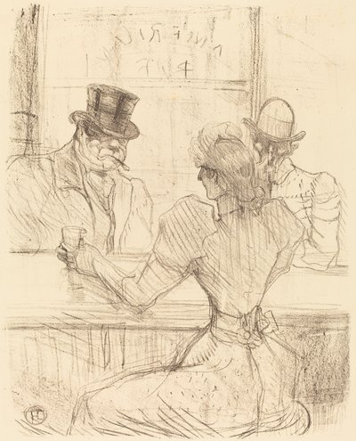 In der Picton Bar, rue Scribe, 1896 von Henri de Toulouse Lautrec