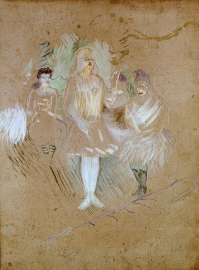 Aux Folies-Bergère: Ekstra av Henri de Toulouse Lautrec