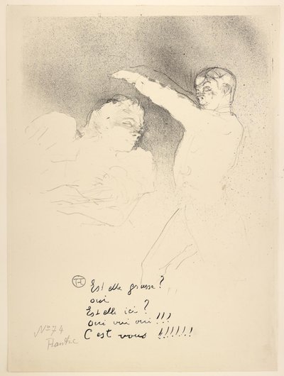Hos Variety, Miss Lender og Brasseur av Henri de Toulouse-Lautrec