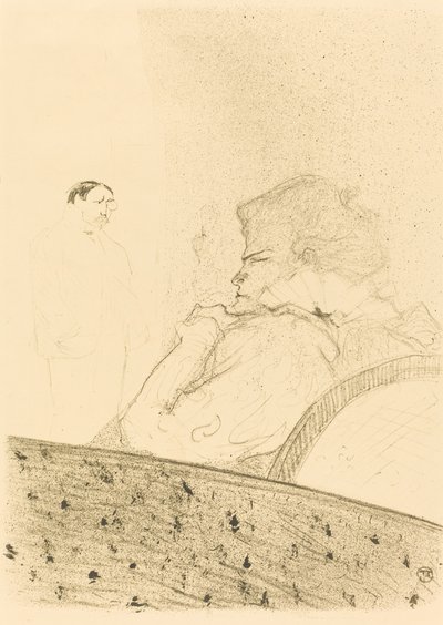 Brandes in seiner Loge von Henri de Toulouse Lautrec
