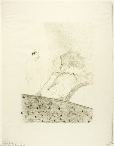Brandès i boksen hennes av Henri de Toulouse Lautrec