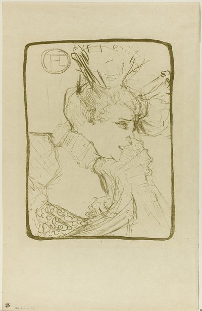 Büste von Mademoiselle Marcelle Lender von Henri de Toulouse-Lautrec