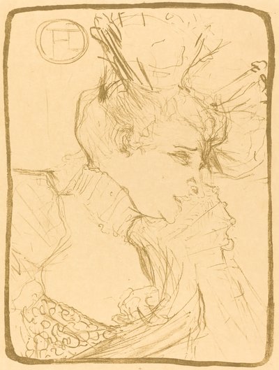 Büste von Mlle. Marcelle Lender Mlle. Marcelle Lender, en buste, 1895 von Henri de Toulouse Lautrec