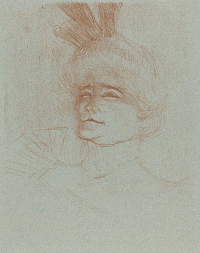 Byste av Mlle. Marcelle Lender, vendt tre fjerdedeler av Henri de Toulouse Lautrec