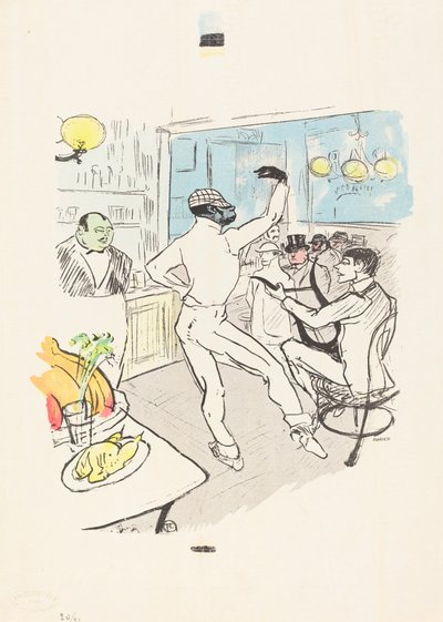 Sjokoladedans i Achille Bar av Henri de Toulouse Lautrec