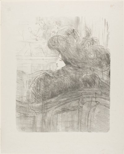 Cléo de Mérode, aus Treize Lithographies von Henri de Toulouse-Lautrec