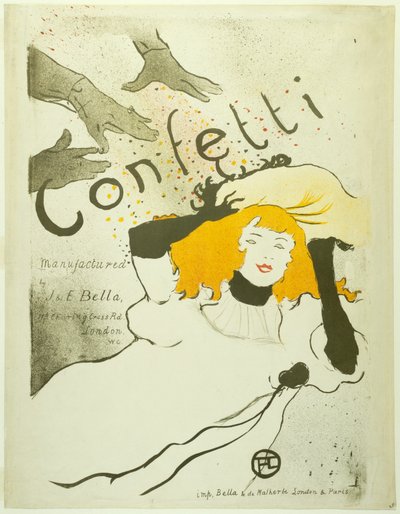 Konfetti von Henri de Toulouse-Lautrec