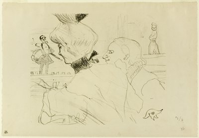 Par på kafé-konsert av Henri de Toulouse-Lautrec