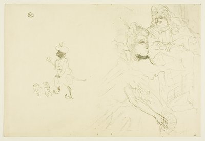 Omslag til Eksemplet med Ninon de Lenclos i kjærlighet av Henri de Toulouse-Lautrec