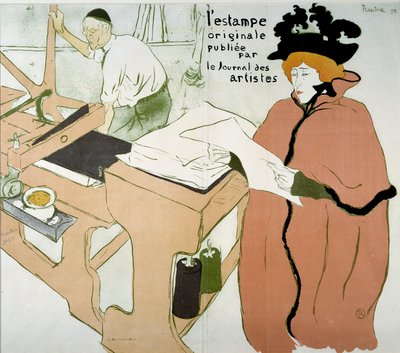 Titelblatt des Drucks: „Der Originaldruck veröffentlicht vom Journal des Artistes“ von Henri de Toulouse Lautrec