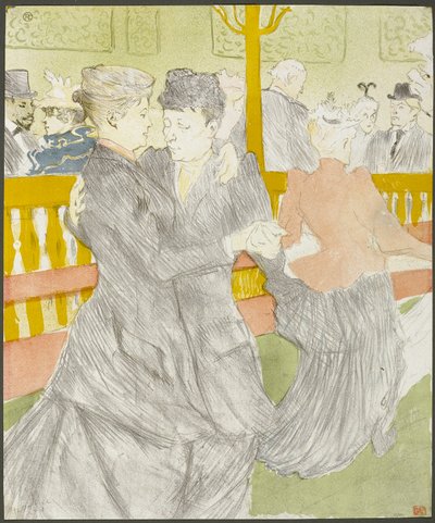 Dans på Moulin Rouge av Henri de Toulouse-Lautrec