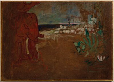 Indisk dekor for "Terracotta Cart", Sett modell for Théâtre de l