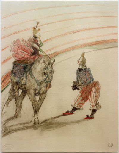 Ecuyère de panneau (Sie ist nett, die junge Dame) von Henri de Toulouse Lautrec