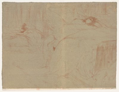 Elles: Kvinne som ligg på ryggen av Henri de Toulouse Lautrec
