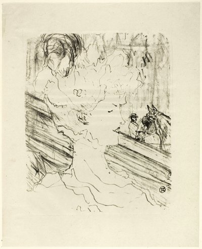 Emilienne d#39;Alençon, fra Thirteen Lithographs av Henri de Toulouse-Lautrec